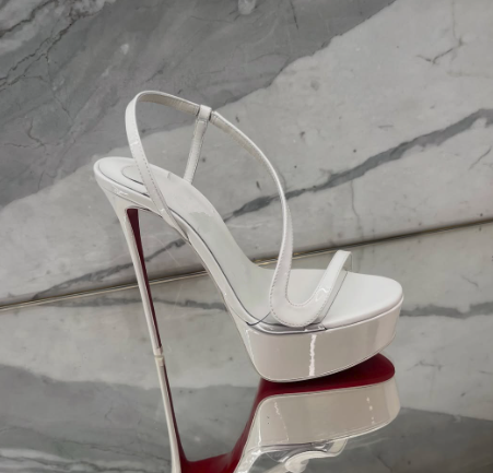 Women'S Shoes Veja - Metallic Leather Platform Stilettos Sandals sexy