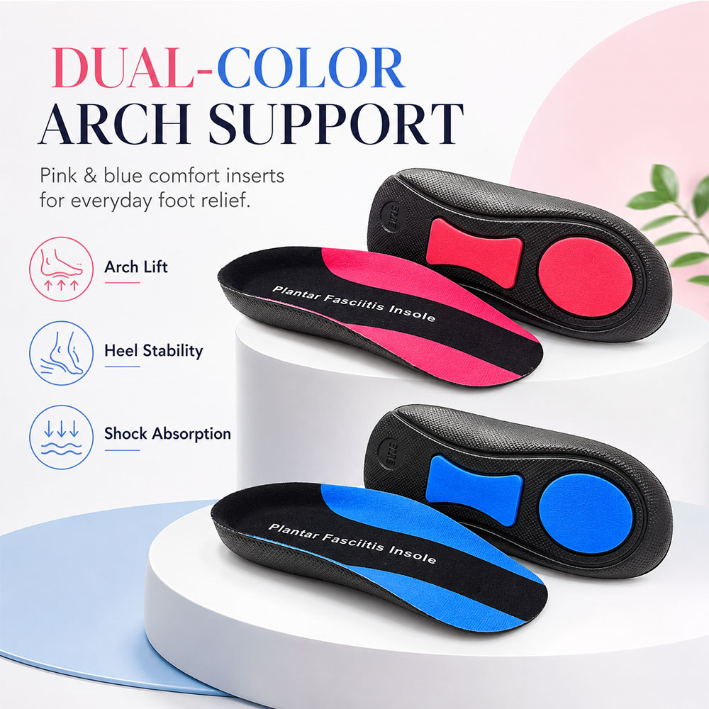 Women'S Shoes With Plantar Fasciitis - 1-2 Pairs Arch Support Insoles Absorption
