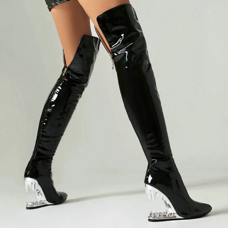 Women'S Shoes Extra Wide - Tiger Teeth Shark Mouth Tooth Hallow