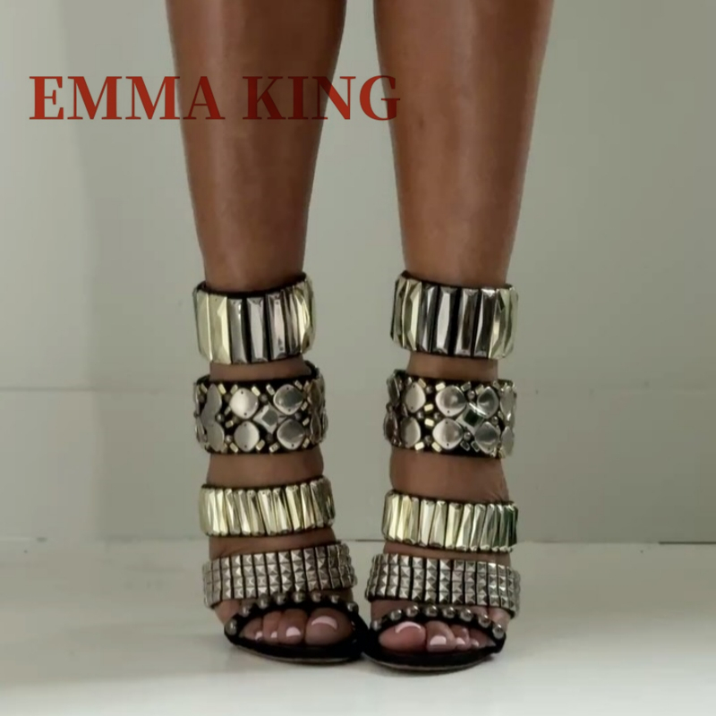 Black Embellished Ankle Strap  - Platform Mule Heel recension och pris