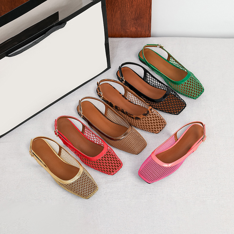 Mesh square head slippers bag  - Women Shoes Japan recension och pris