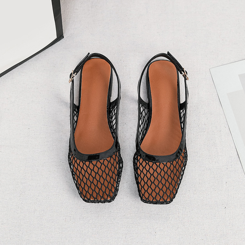 Mesh square head slippers bag  - Women Shoes Japan recension och pris