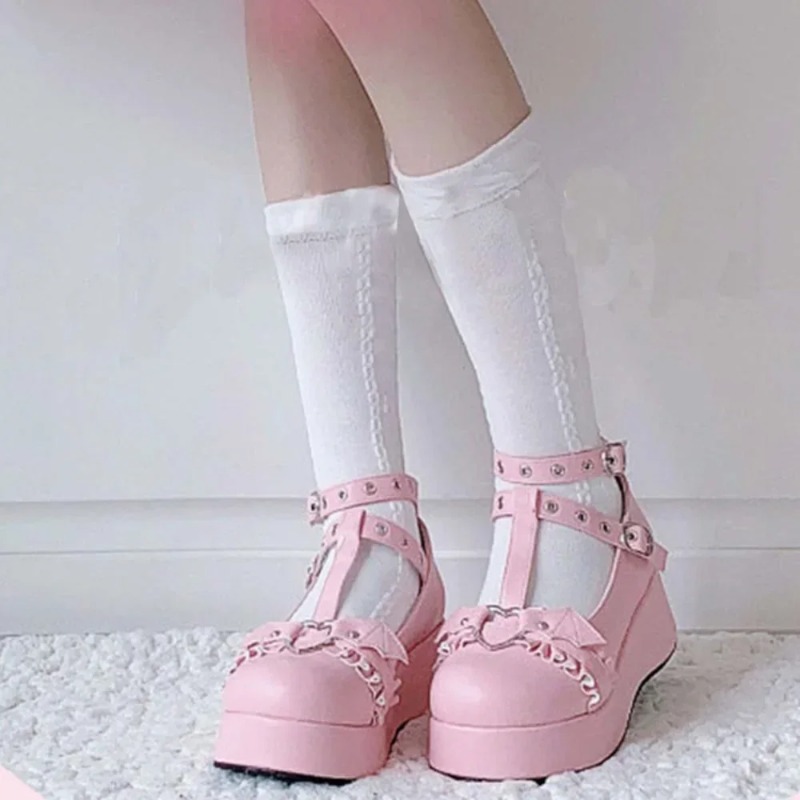New Sweet Heart Buckle Wedges  - Slingback Pumps Women recension och pris