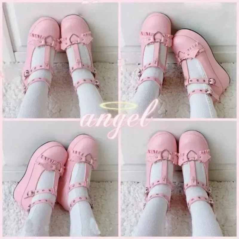 New Sweet Heart Buckle Wedges  - Slingback Pumps Women recension och pris