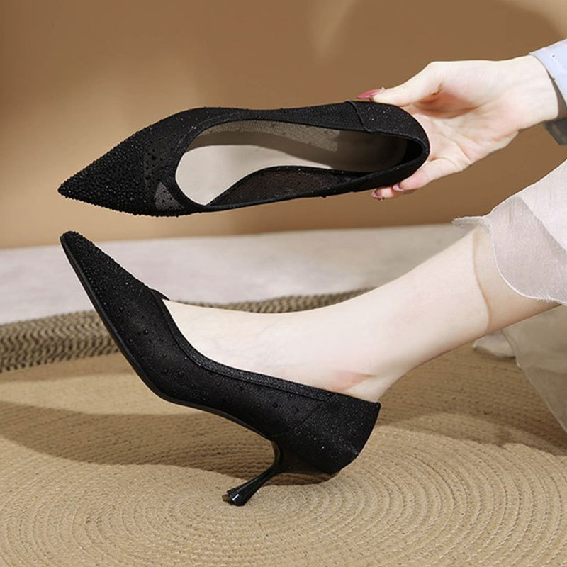 Slip-On High Heel Sandals - Cr - Platform Mule Heel recension och pris