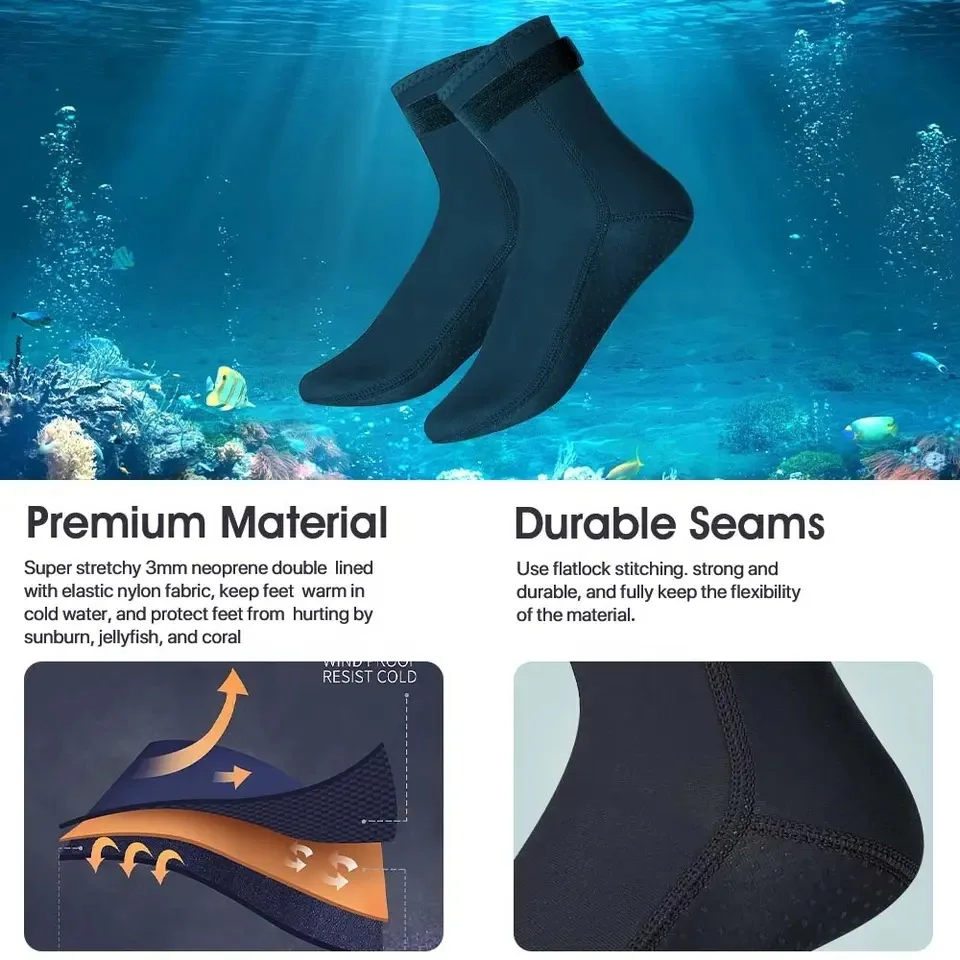 Neoprene Diving Socks 3mm Wets - Women'S Shoes Neuropathy recension och pris