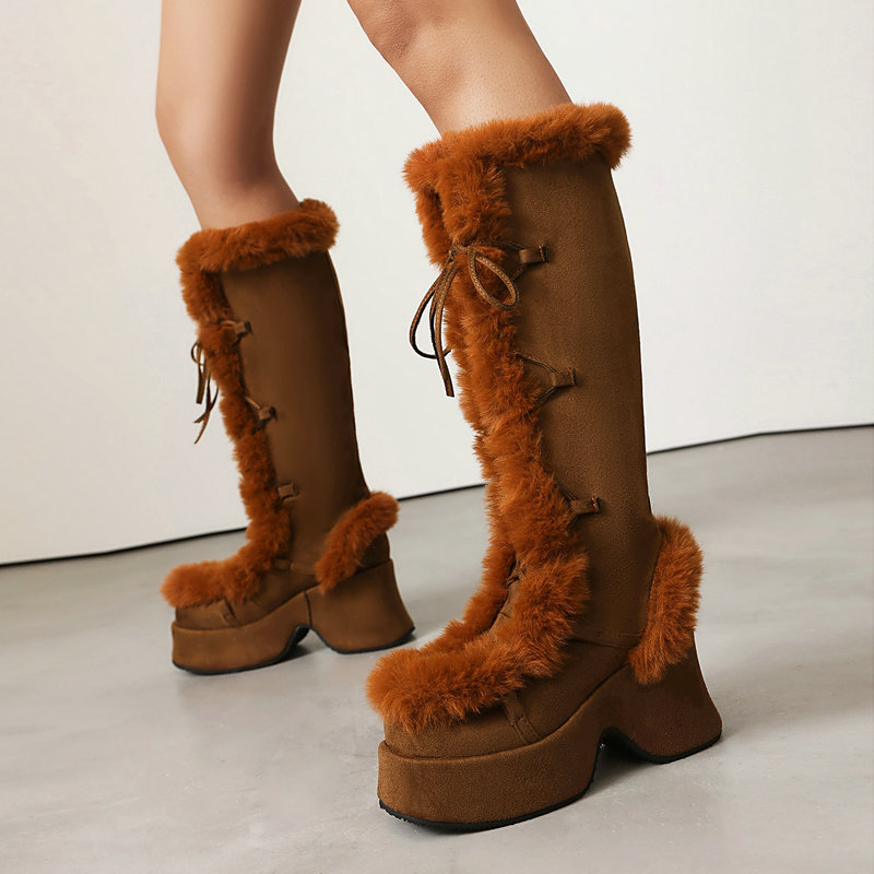 Lolita Style Furry Platform Bo - Women'S Shoes Chelsea recension och pris