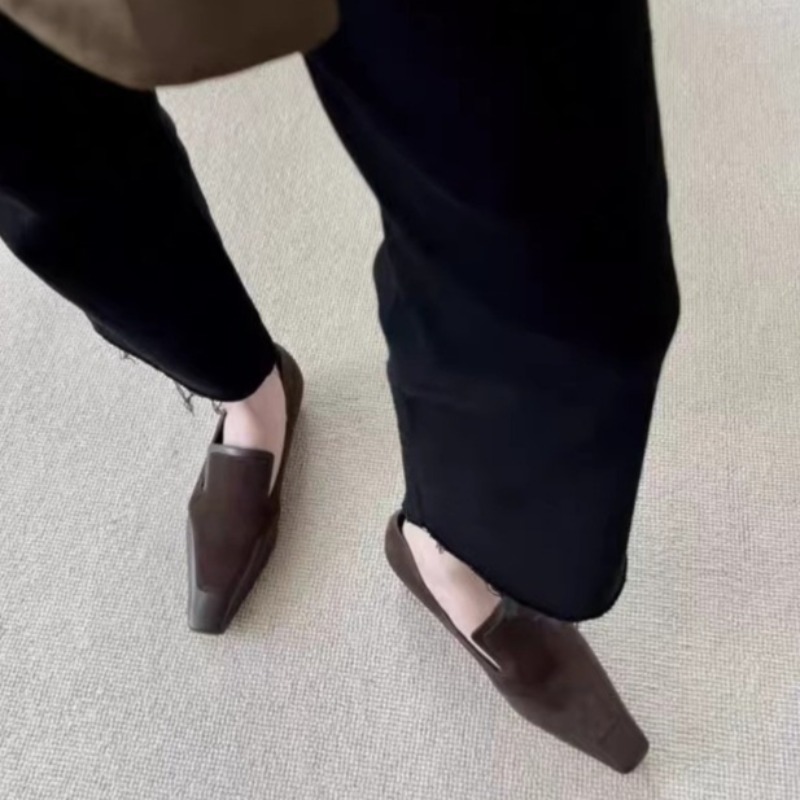 Retro Square Toe Deep Mouth Sl - Slingback Pumps Women recension och pris