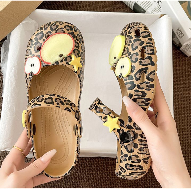 Retro Leopard Print Ballet Hol - Women Shoes Japan recension och pris