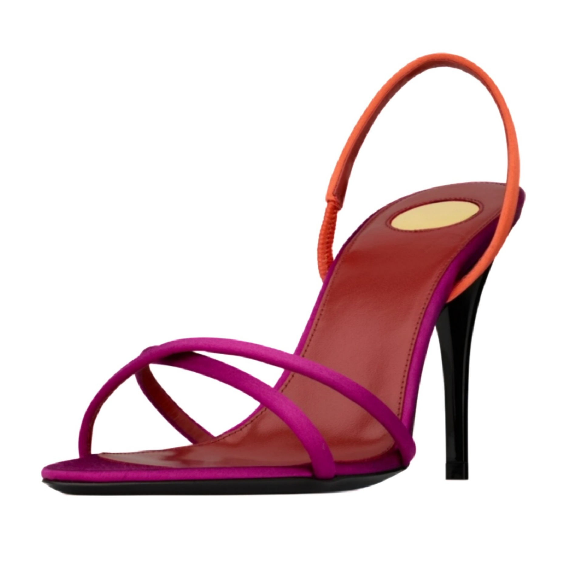 Women's Color Block Satin Cris - Platform Mule Heel recension och pris