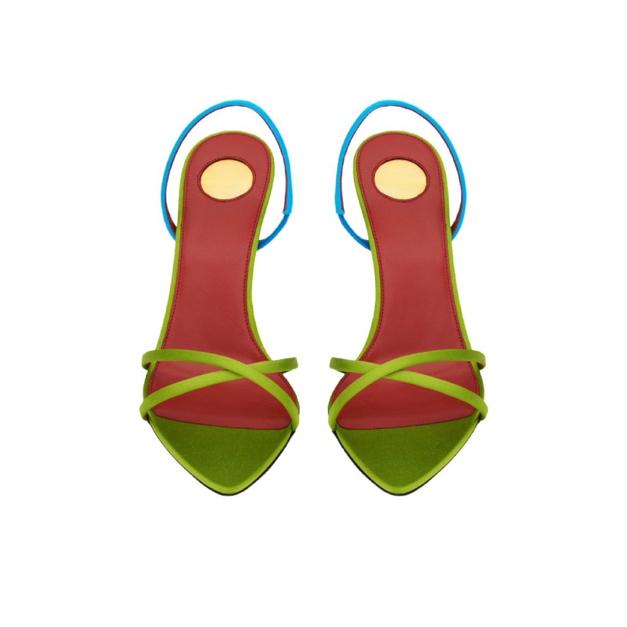 Women's Color Block Satin Cris - Platform Mule Heel recension och pris