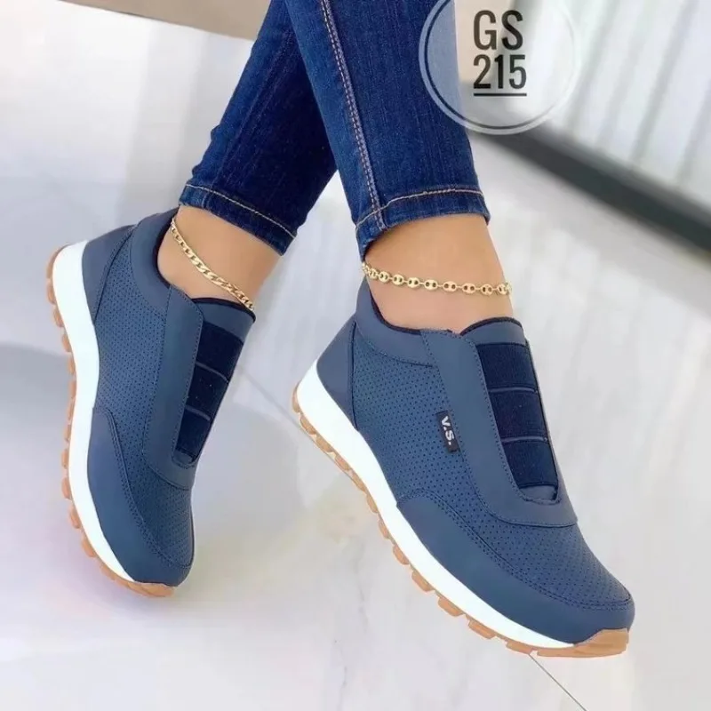 Women's Casual Slip on Sneaker - Women'S Shoes Navy Blue recension och pris