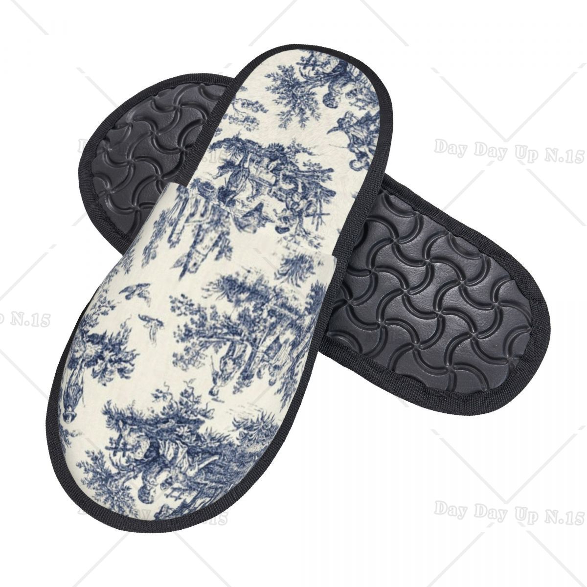 Vintage Toile De Jouy Comfort  - Women'S Shoes Navy Blue recension och pris