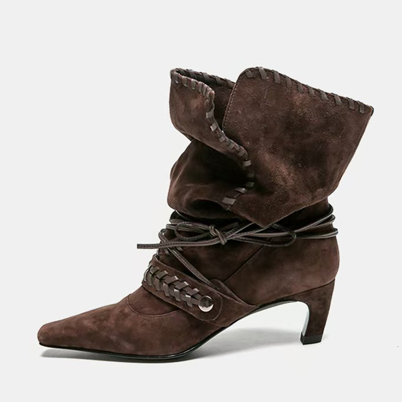 Liyke Autumn Winter Brown Sued - Women'S Shoes Chelsea recension och pris