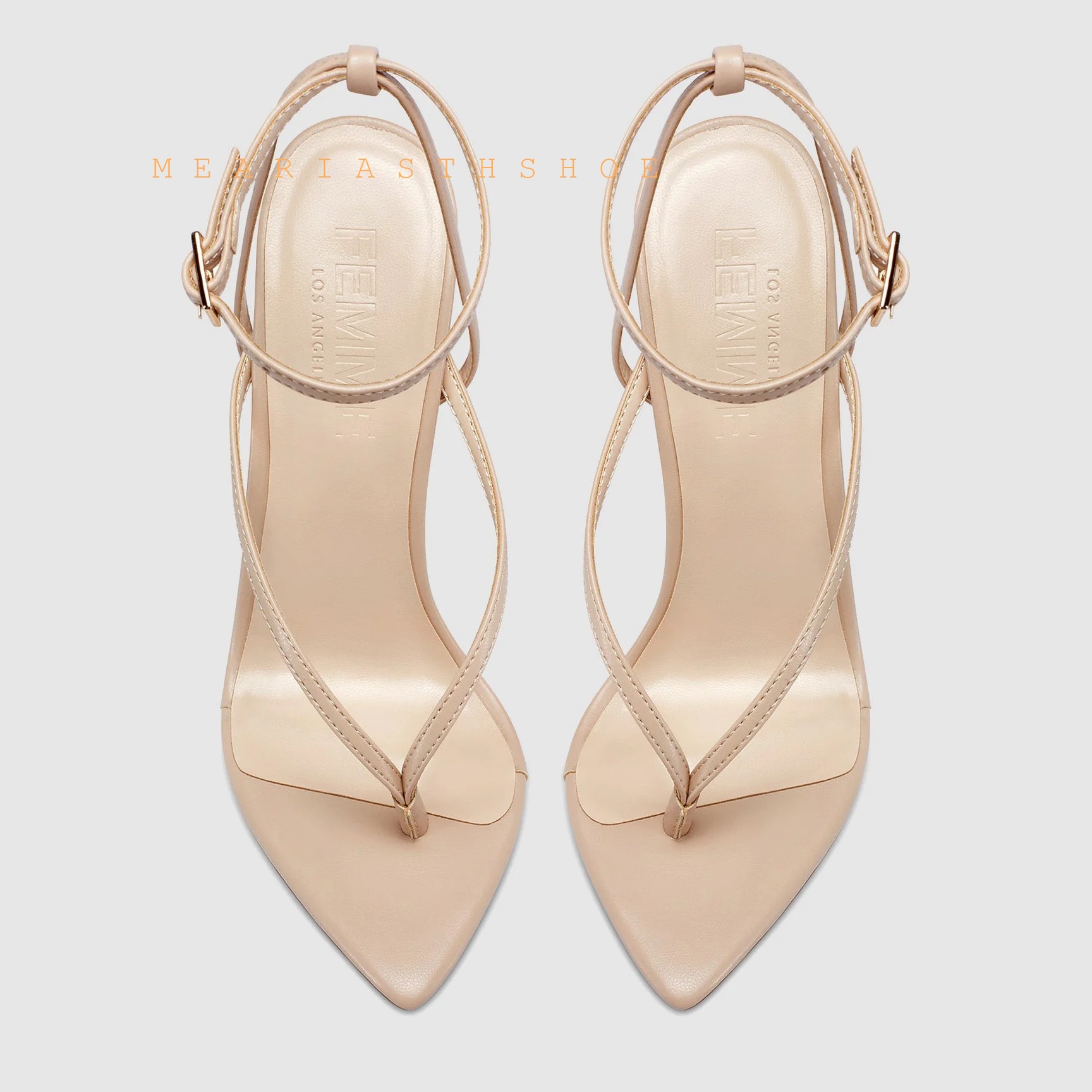 Beige Black Cross Straps Flip- - Platform Mule Heel recension och pris