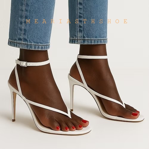 Beige Black Cross Straps Flip- - Platform Mule Heel recension och pris