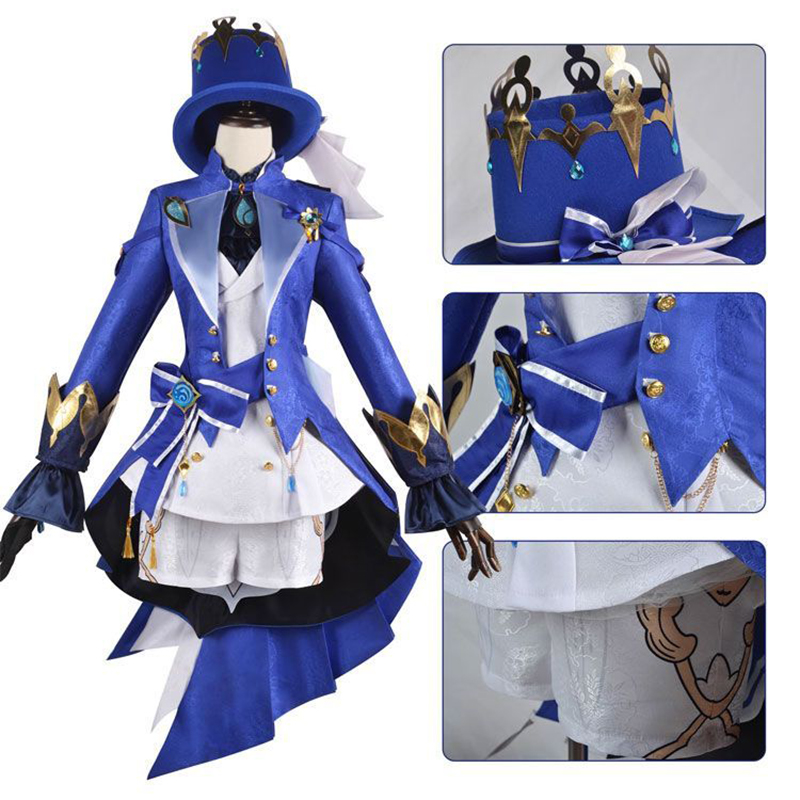 Furina Cosplay Costume Wig Hai - Women'S Shoes Zone recension och pris
