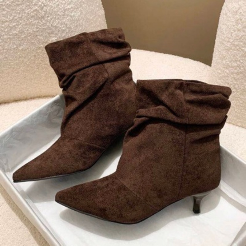 Brown Retro Elegant Designer A - Women'S Shoes Chelsea recension och pris