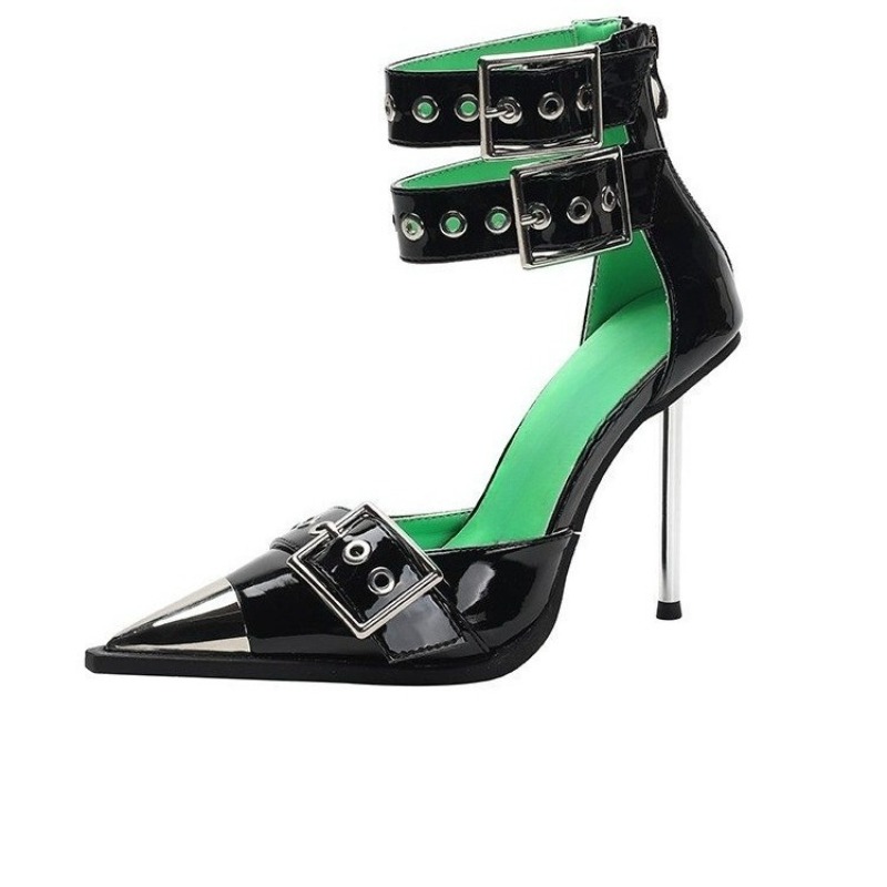 Super High Heel Metal Pointed  - Platform Mule Heel recension och pris