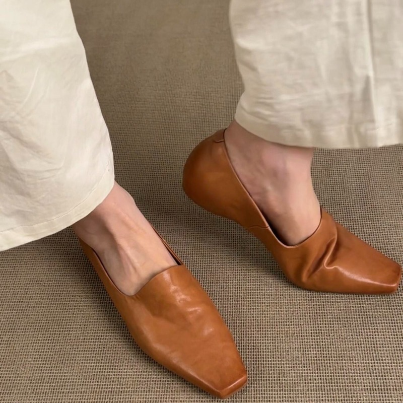 Retro Flat Loafers Women's Sli - Slingback Pumps Women recension och pris